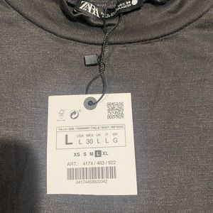 Zara short sleeve gray top